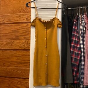 Mustard tube dress